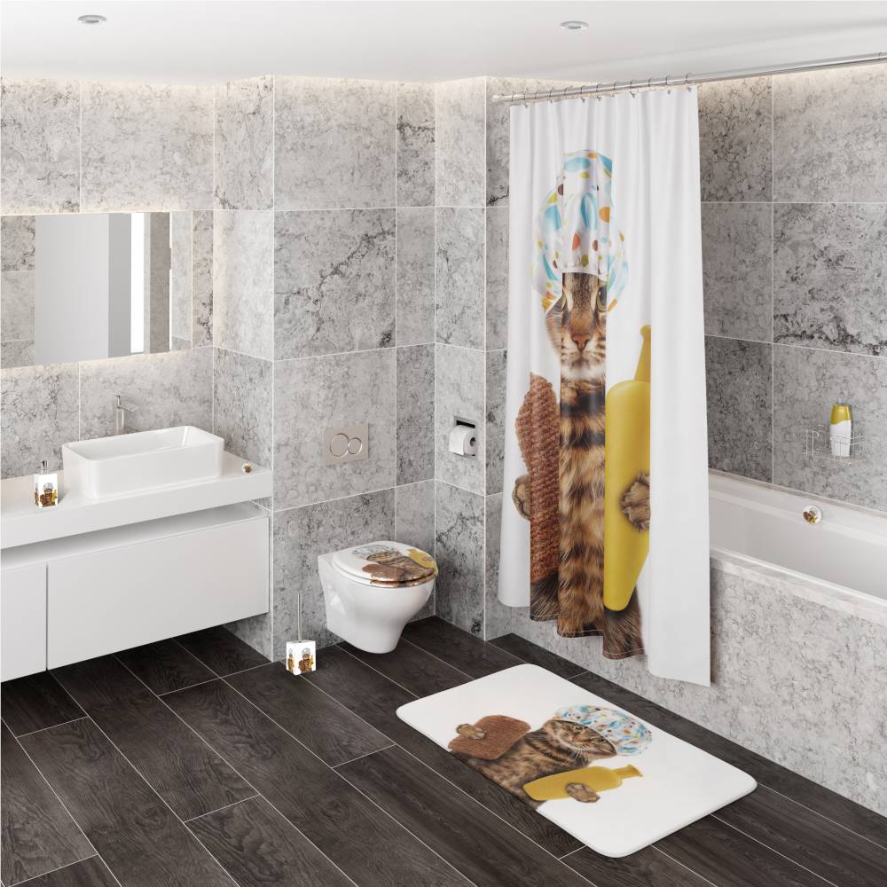 Sanilo Duschvorhang Shower Cat 180 x 200 cm