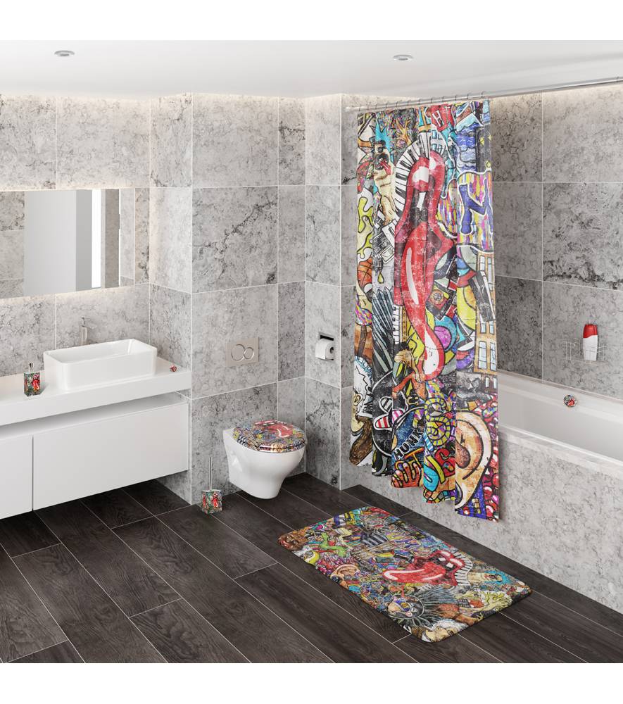 Sanilo Duschvorhang Graffiti 180 x 200 cm