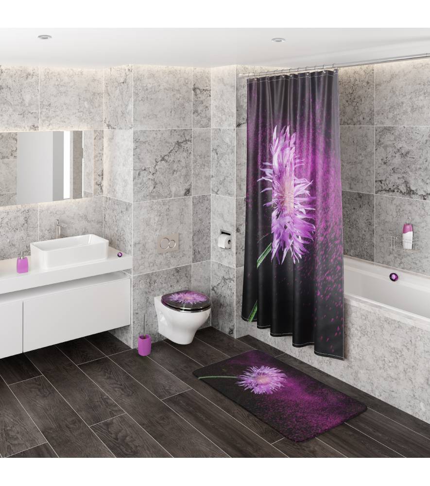 Sanilo Duschvorhang Purple Dust 180 x 200 cm