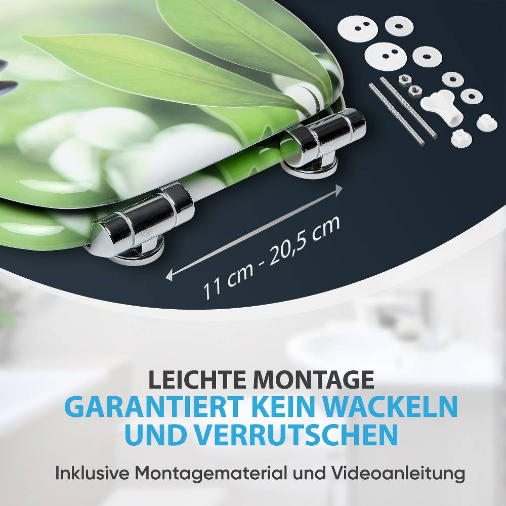 Sanilo WC-Sitz mit Absenkautomatik Harmony - Premium Toilettendeckel direkt vom Hersteller Neueste Mode