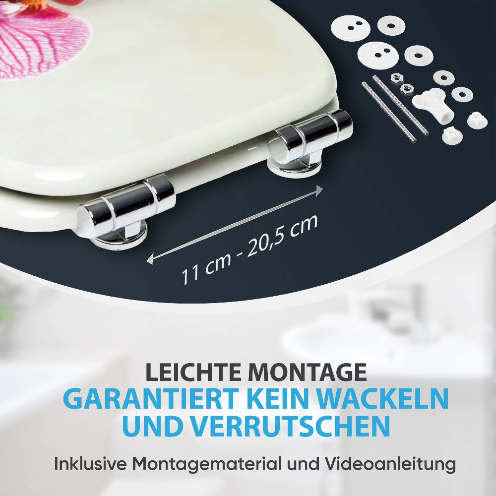 Sanilo WC-Sitz mit Absenkautomatik Wellness - Premium Toilettendeckel direkt vom Hersteller Sonderangebot der Fabrik