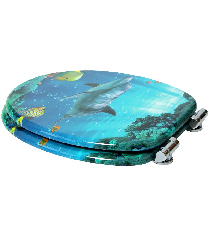 Sanilo 3-teiliges Badezimmer Set Delphin Korallen Sonderangebot