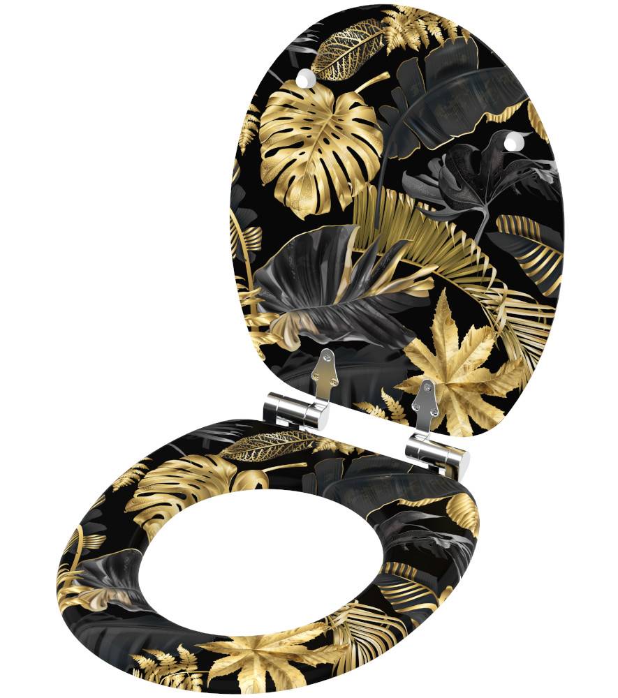 Sanilo 6-teiliges Badezimmer Set Golden Leaves Tiefpreis