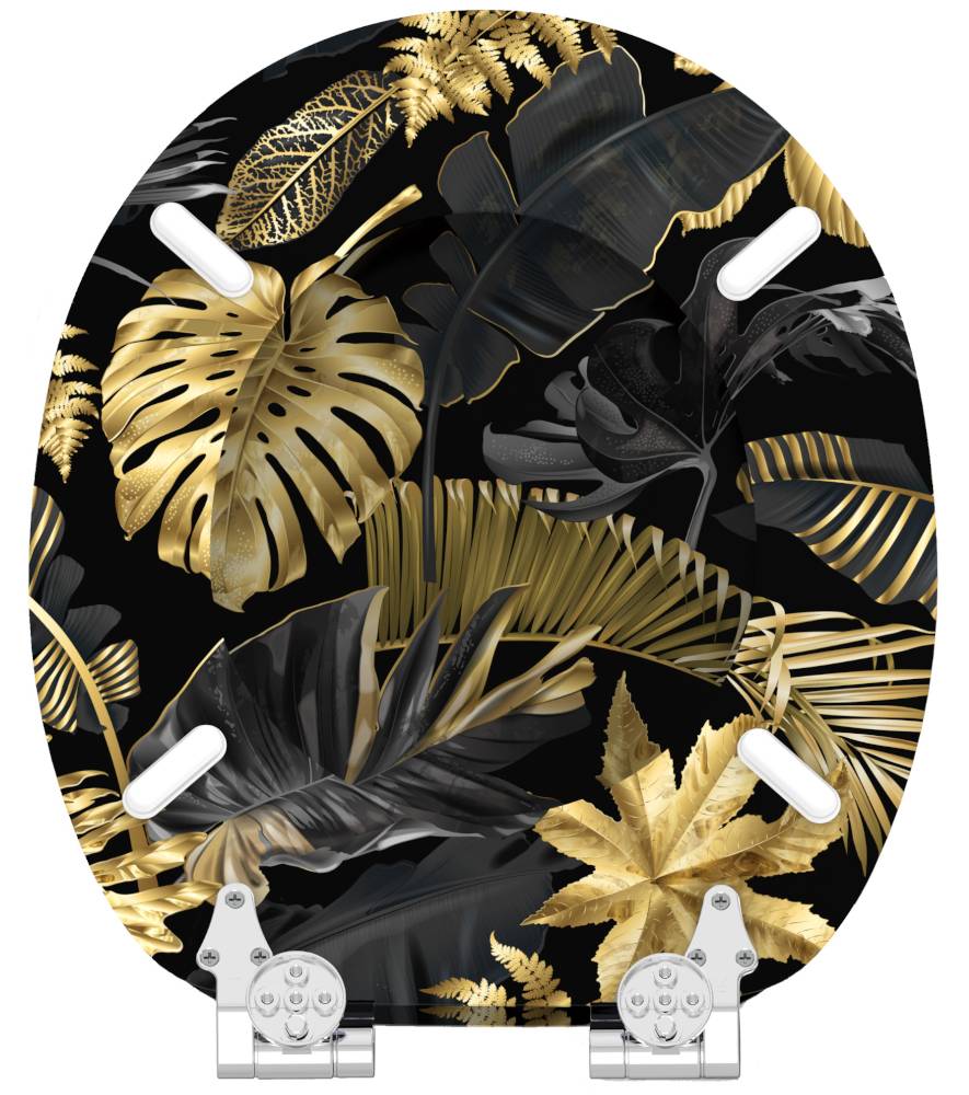 Sanilo 6-teiliges Badezimmer Set Golden Leaves Tiefpreis
