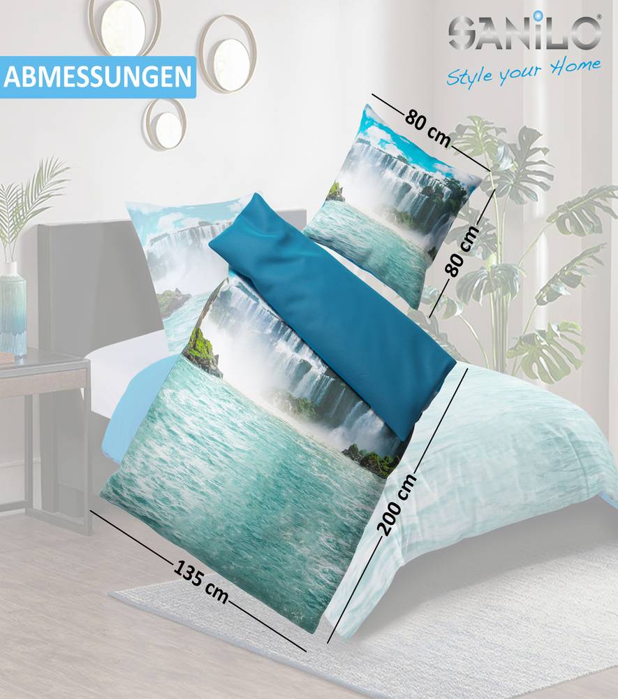 Sanilo Bettwäsche Wasserfall 135 x 200 cm Bis zu 50% Rabatt