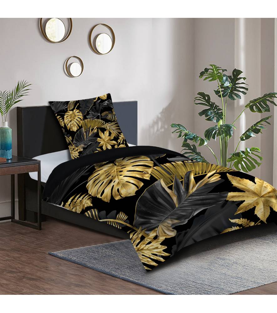 Sanilo Bettwäsche Golden Leaves 135 x 200 cm Bis zu 60% Rabatt