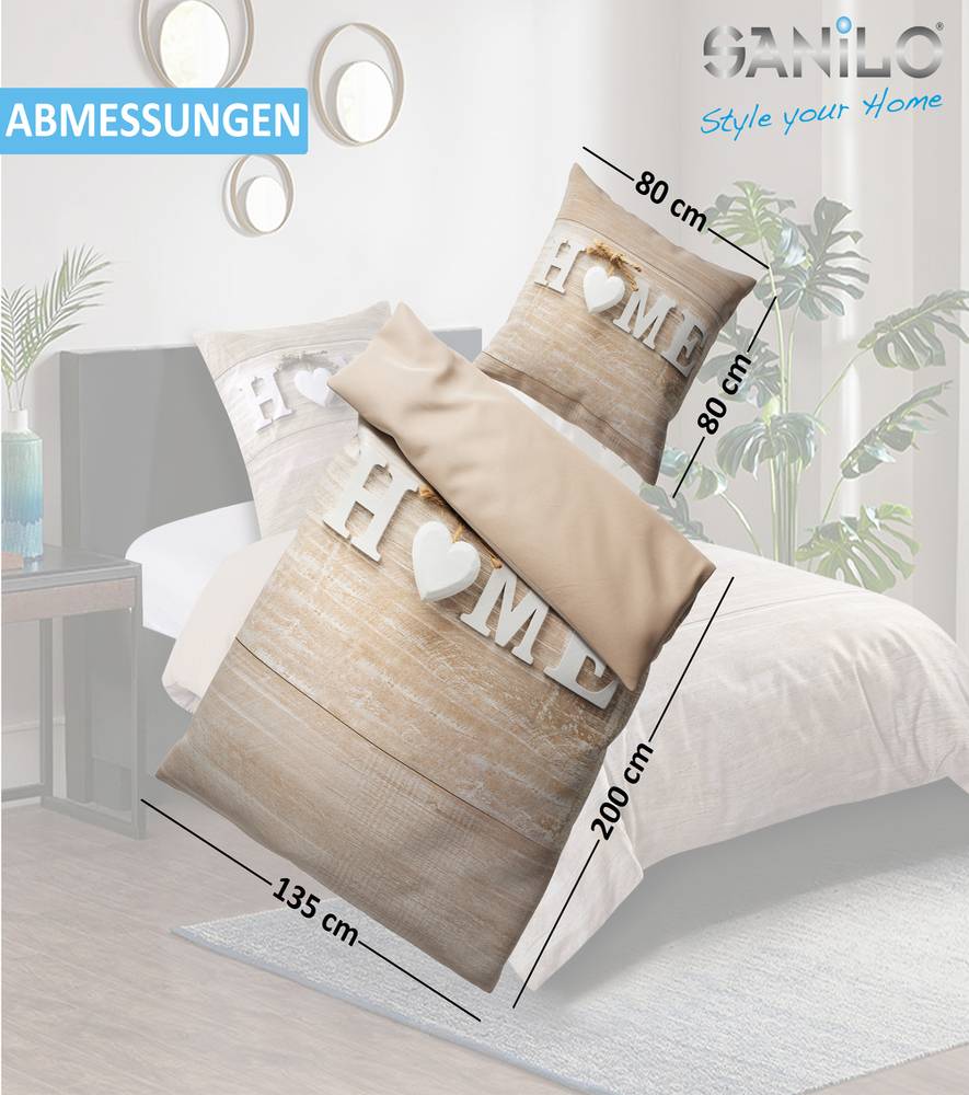 Sanilo Bettwäsche Home 135 x 200 cm Bis zu 65% Rabatt