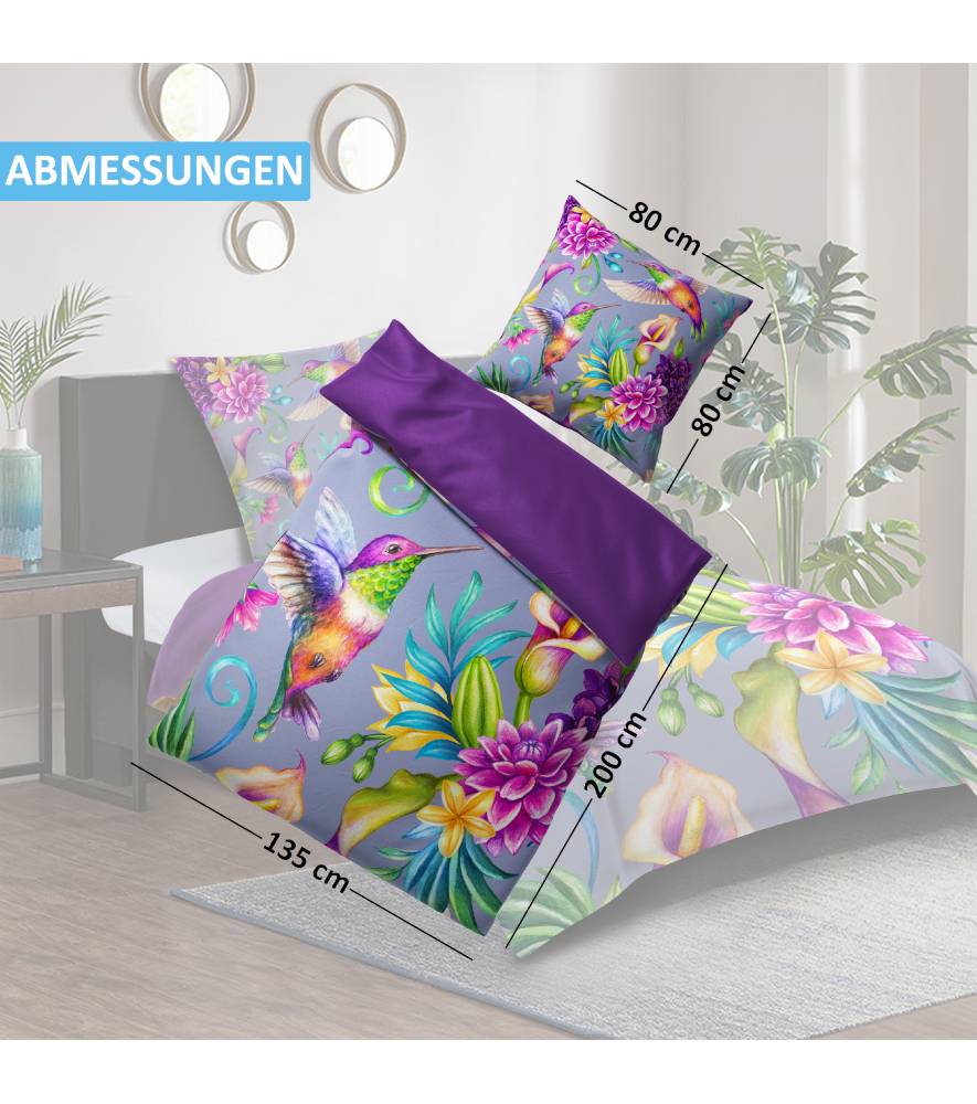 Sanilo Bettwäsche Kolibri 135 x 200 cm Kostenloser Versand international