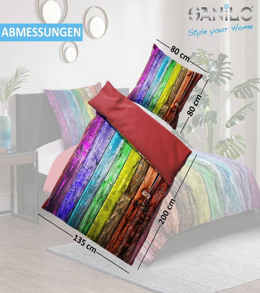 Sanilo Bettwäsche Rainbow 135 x 200 cm Schlussverkauf