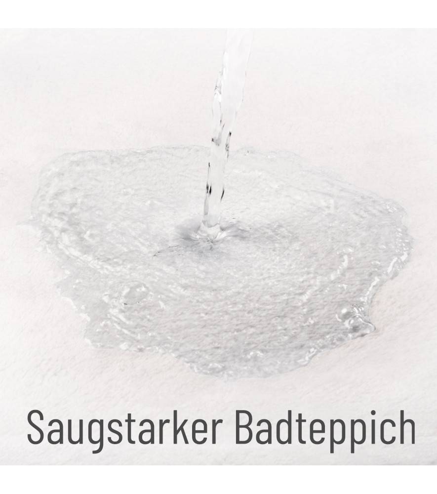 Sanilo Badteppich rund Wasserblasen Ø 80 cm Sonderangebot der Fabrik
