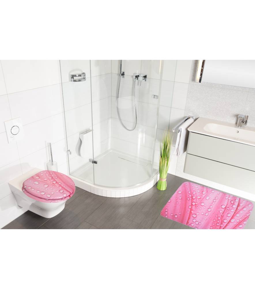 Sanilo Badteppich Pink Flower 50 x 80 cm Kostenloser Versand
