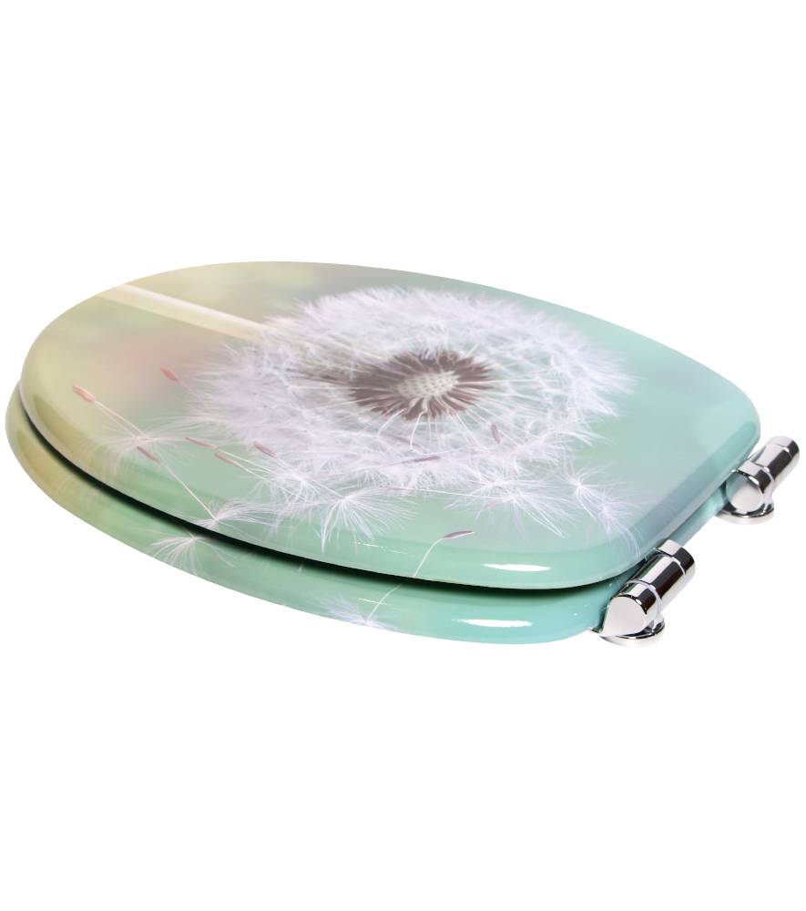 Sanilo WC-Sitz mit Absenkautomatik Pusteblume - Premium Toilettendeckel direkt vom Hersteller Cyber Monday