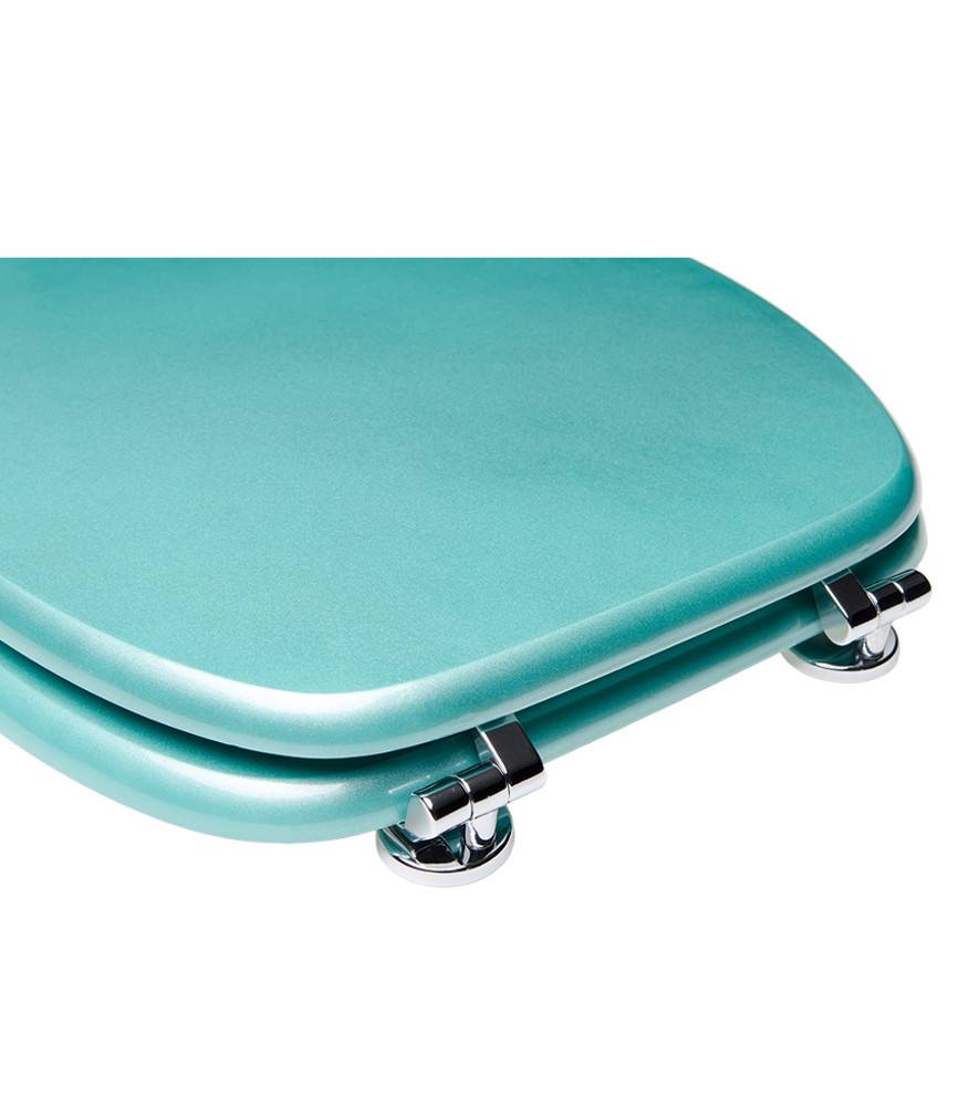 Sanilo WC-Sitz Glitzer Türkis - Premium Toilettendeckel direkt vom Hersteller Vatertagsangebot