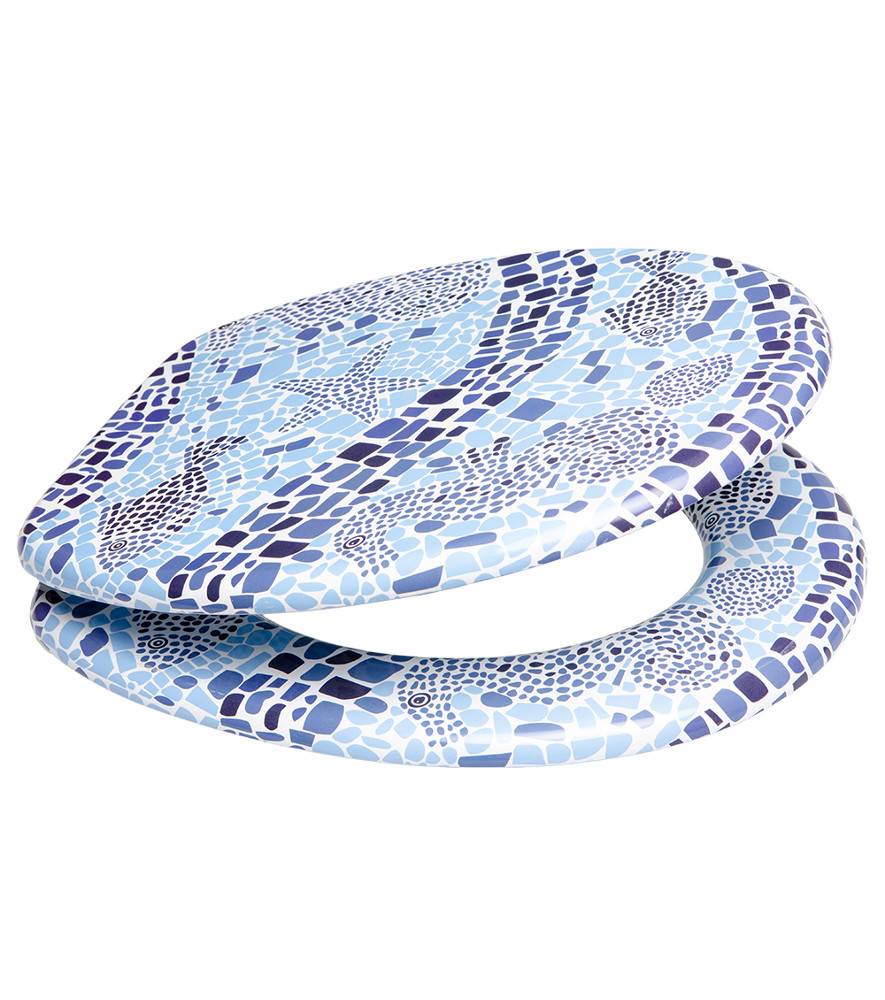 Sanilo WC-Sitz Mosaic World - Premium Toilettendeckel direkt vom Hersteller Valentinstagsangebot
