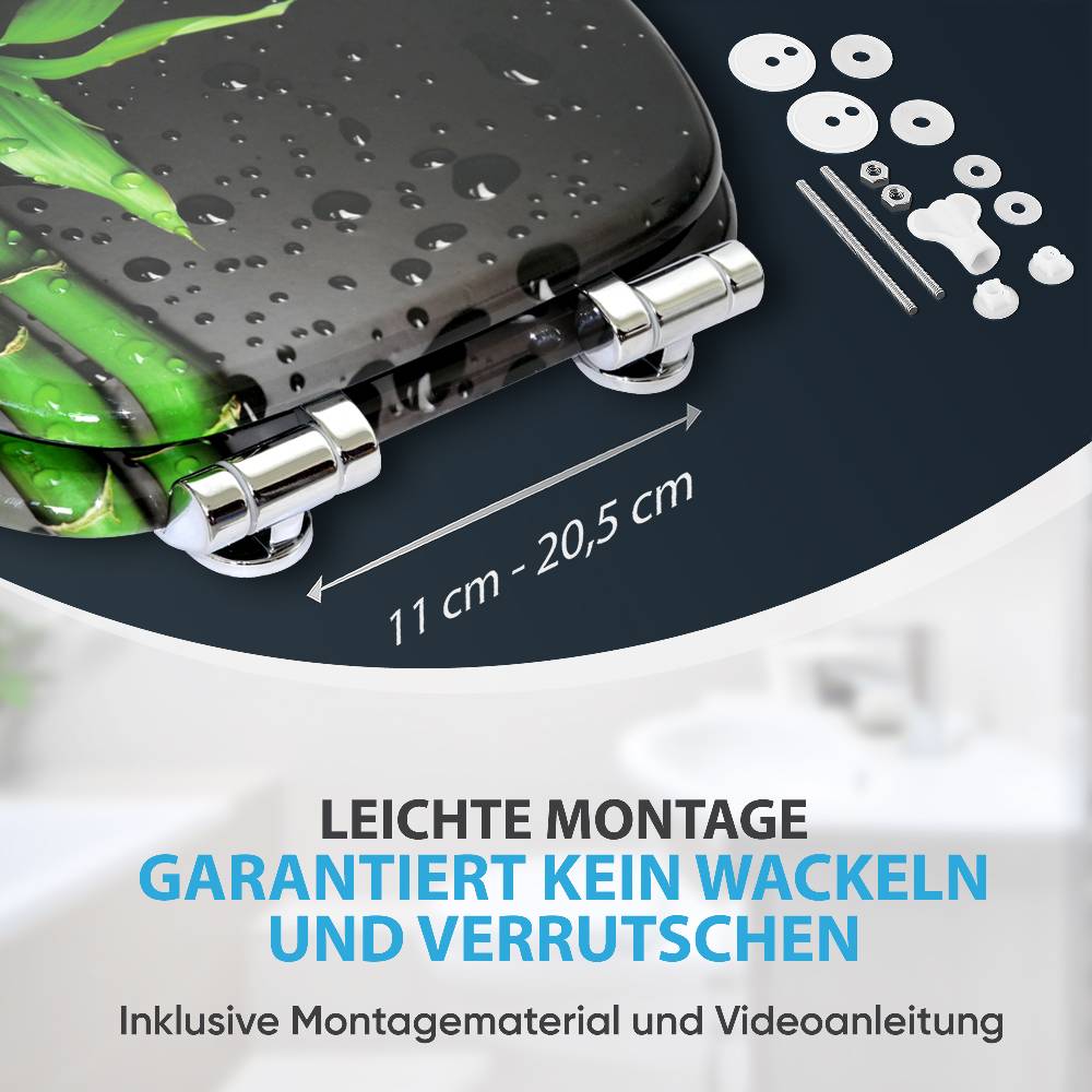 Sanilo WC-Sitz mit Absenkautomatik Virella - Premium Toilettendeckel direkt vom Hersteller Zeitlich begrenztes Angebot