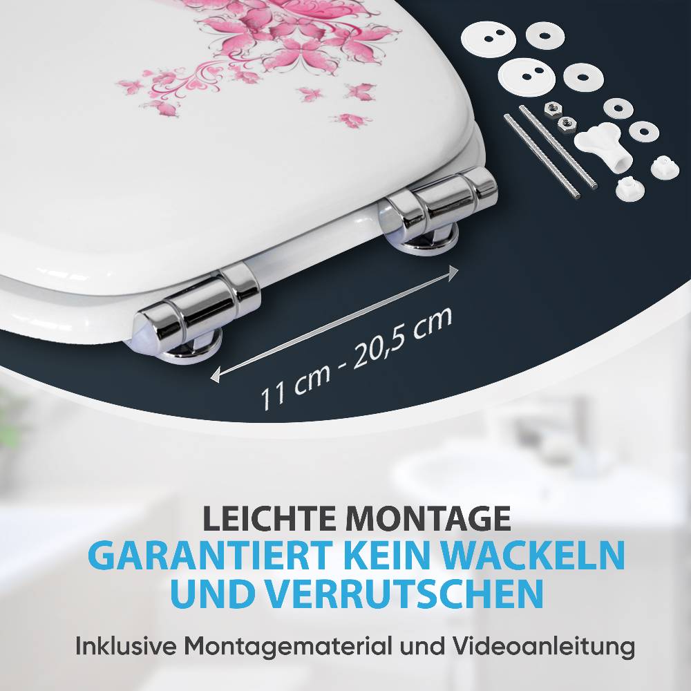 Sanilo WC-Sitz mit Absenkautomatik Schuh - Premium Toilettendeckel direkt vom Hersteller Große Rabatte