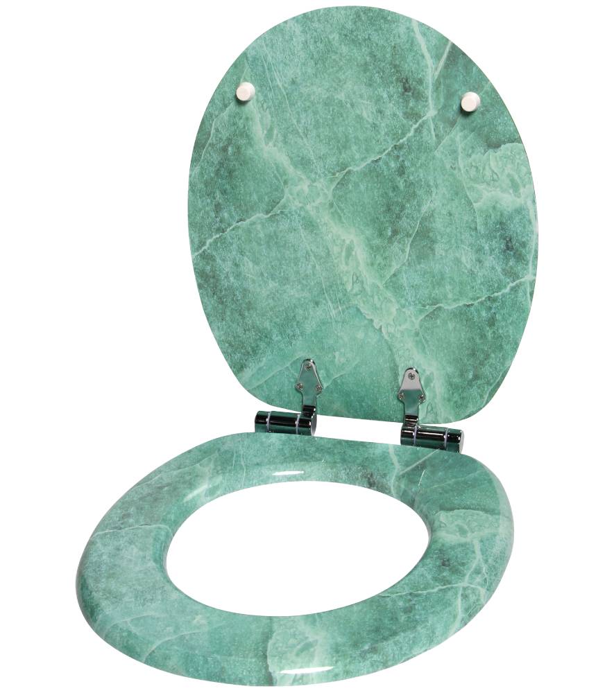 Sanilo WC-Sitz Marmor Grün - Premium Toilettendeckel direkt vom Hersteller Riesige Ersparnisse