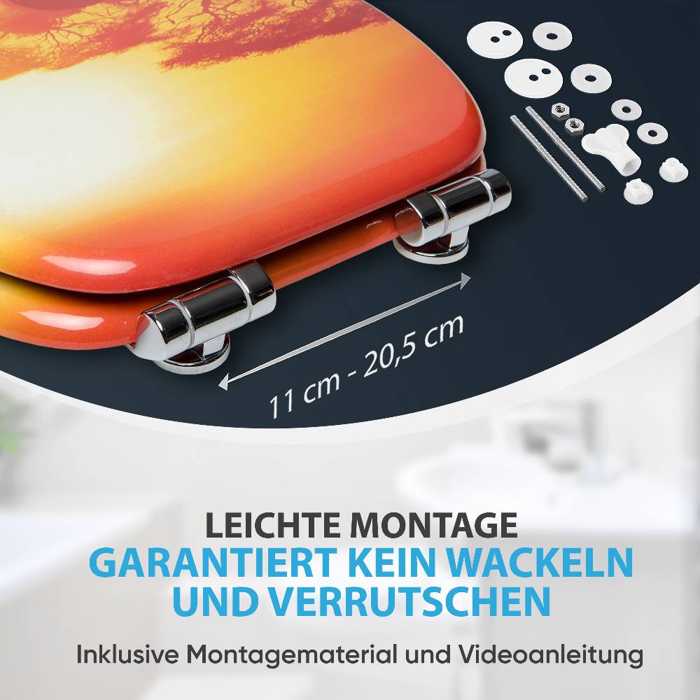 Sanilo WC-Sitz mit Absenkautomatik Savanne - Premium Toilettendeckel direkt vom Hersteller Tiefpreis