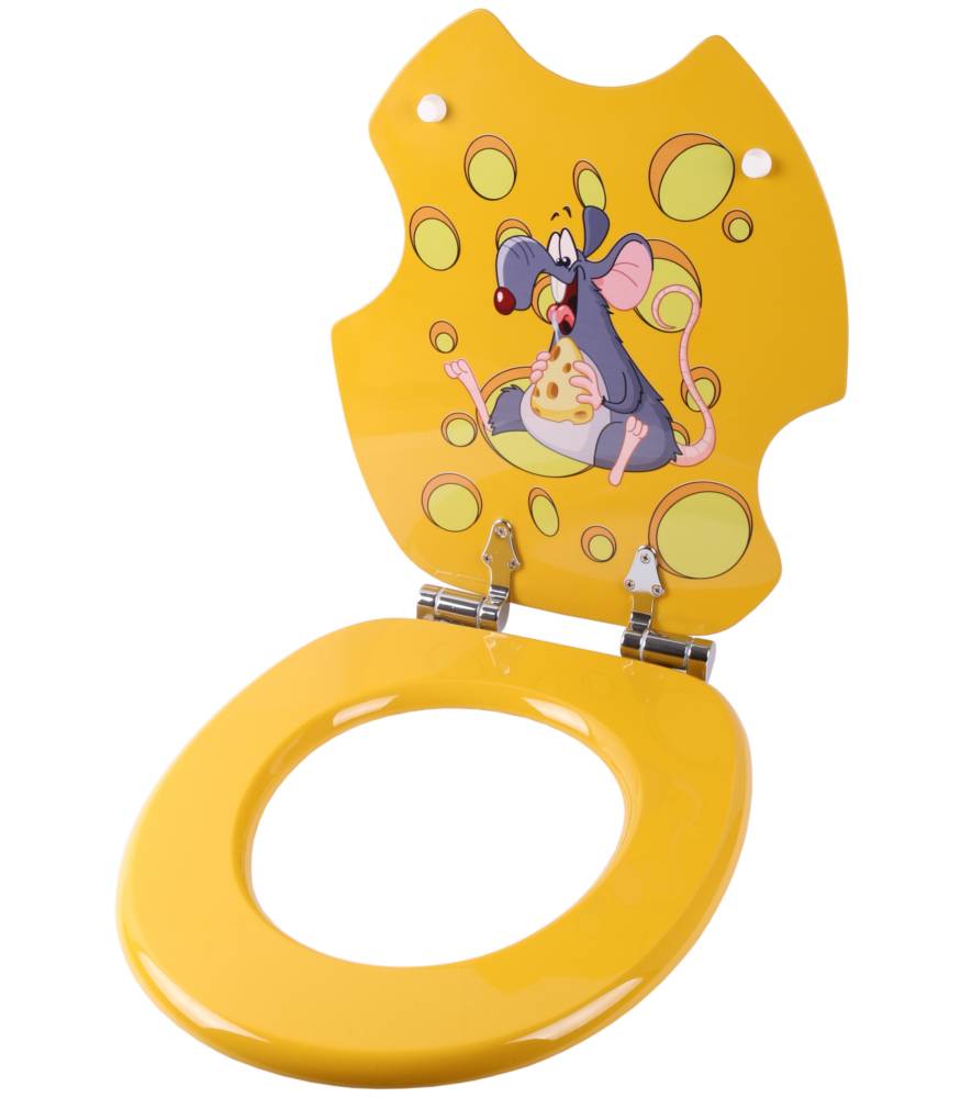 Sanilo WC-Sitz mit Absenkautomatik Cheesy - Premium Toilettendeckel direkt vom Hersteller Super Sparpreis