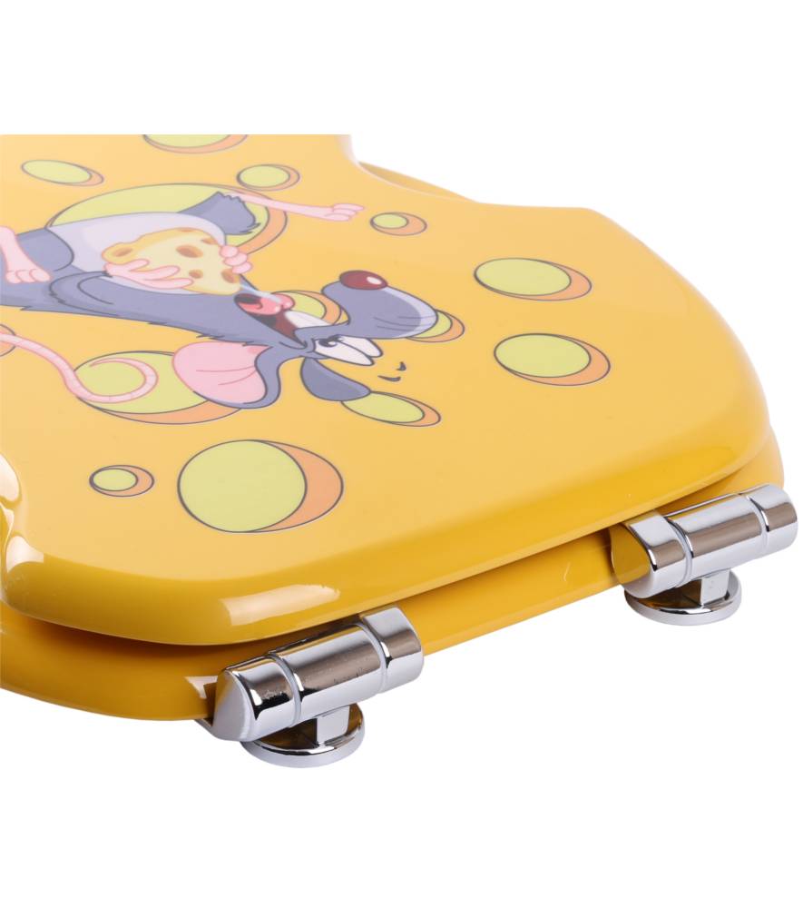 Sanilo WC-Sitz mit Absenkautomatik Cheesy - Premium Toilettendeckel direkt vom Hersteller Super Sparpreis