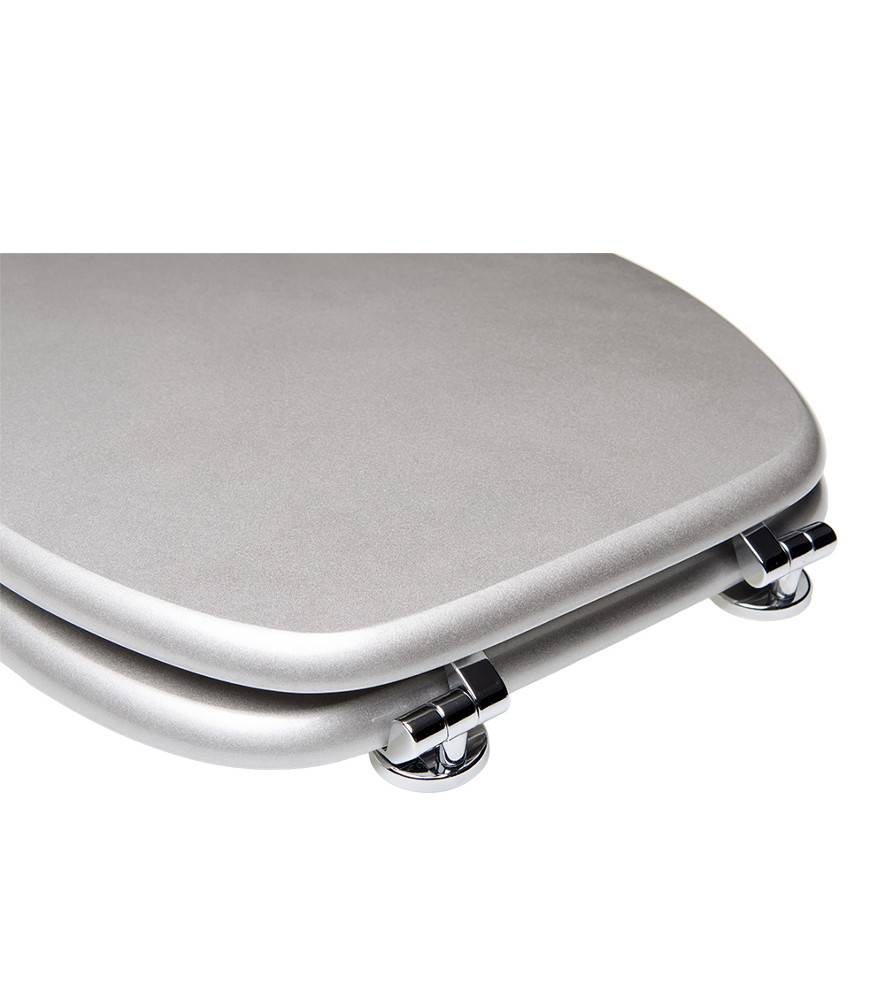 Sanilo WC-Sitz Glitzer Silber - Premium Toilettendeckel direkt vom Hersteller Zeitbegrenzte Promotion