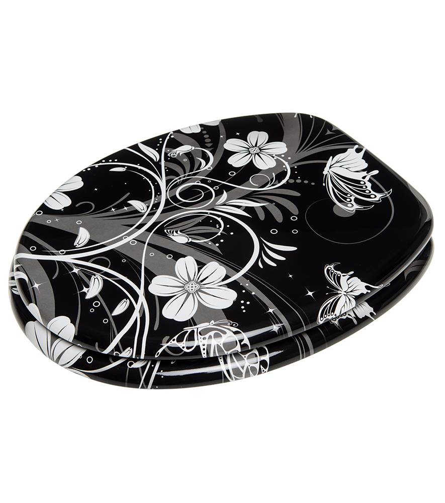 Sanilo WC-Sitz White Flower - Premium Toilettendeckel direkt vom Hersteller