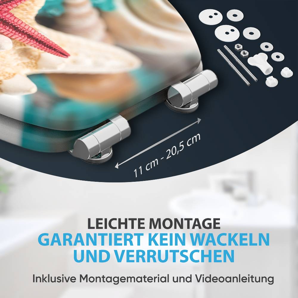 Sanilo WC-Sitz mit Absenkautomatik Bath Salts - Premium Toilettendeckel direkt vom Hersteller Nur noch ein Tag übrig