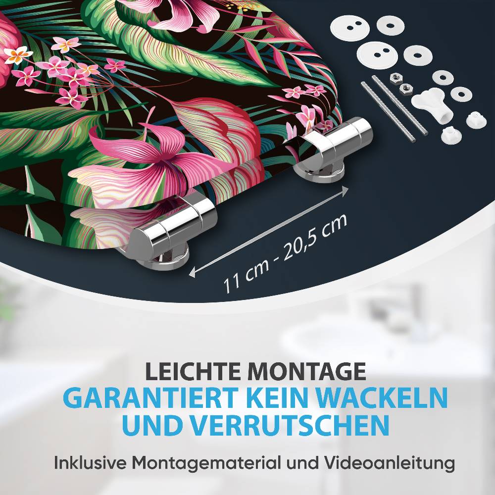 Sanilo WC-Sitz mit Absenkautomatik Bali - Premium Toilettendeckel direkt vom Hersteller Preisnachlass