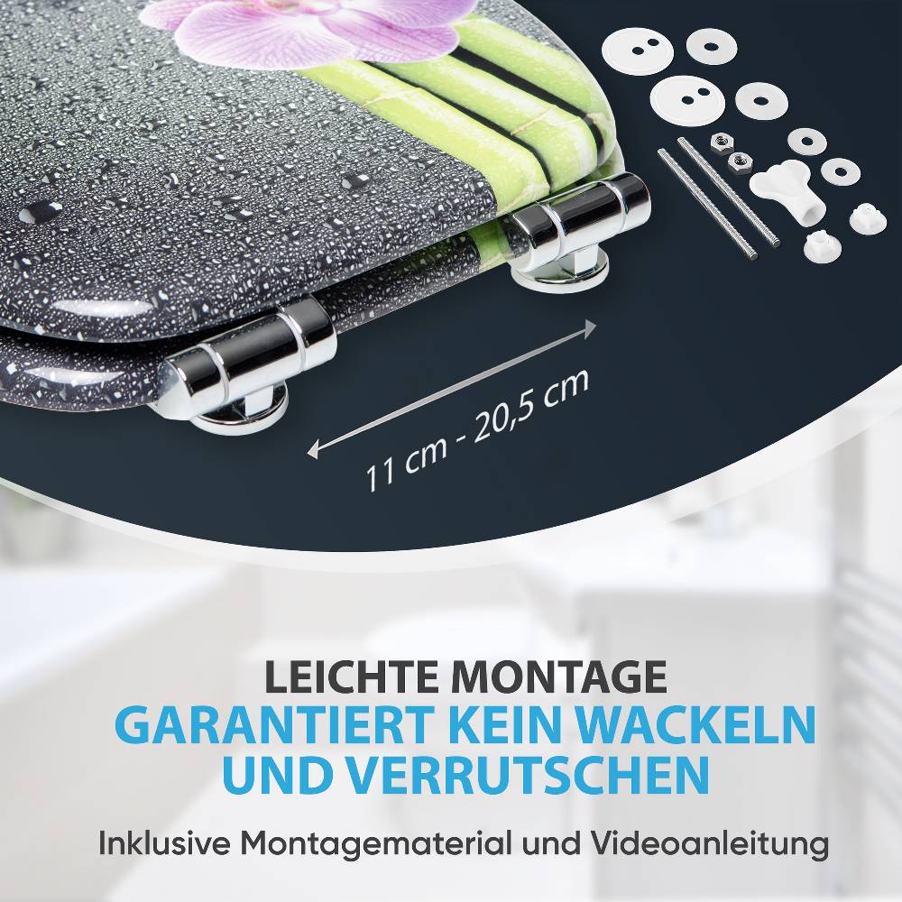 Sanilo WC-Sitz mit Absenkautomatik Asia - Premium Toilettendeckel direkt vom Hersteller Heißer Verkauf