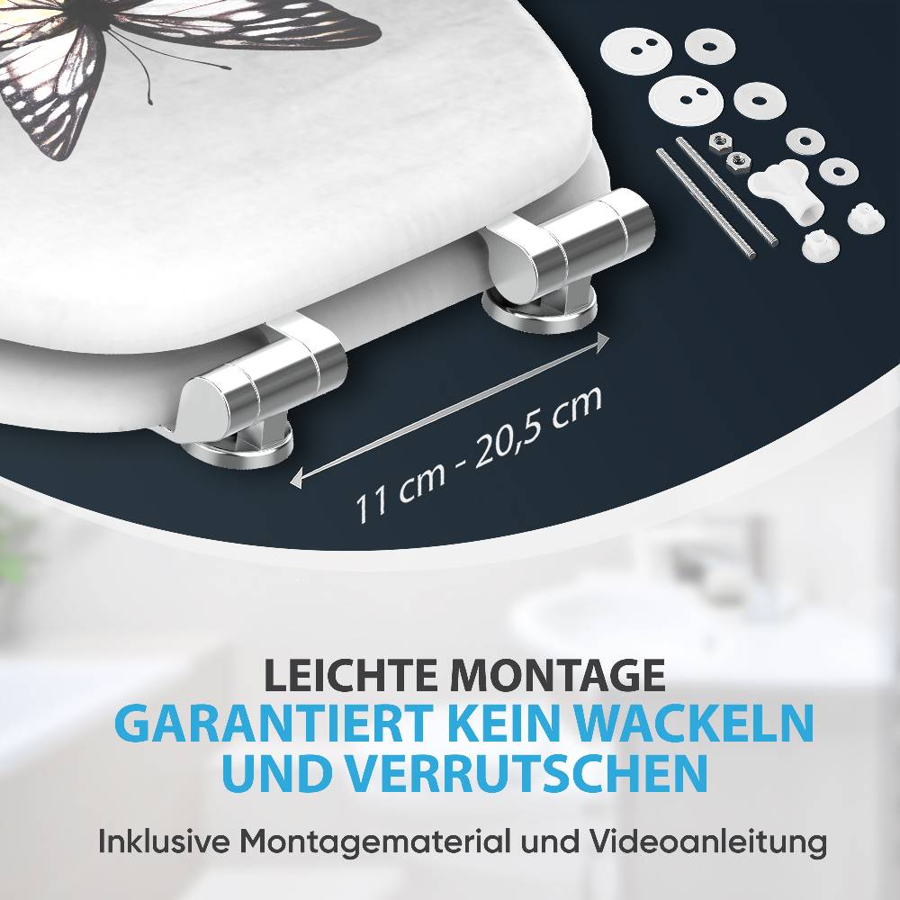 Sanilo WC-Sitz mit Absenkautomatik Vanesa - Premium Toilettendeckel direkt vom Hersteller Top Angebot