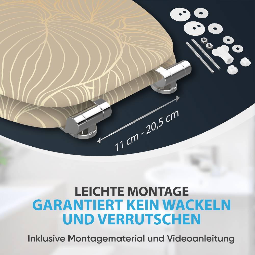 Sanilo WC-Sitz mit Absenkautomatik Hosta - Premium Toilettendeckel direkt vom Hersteller Meist gekauft