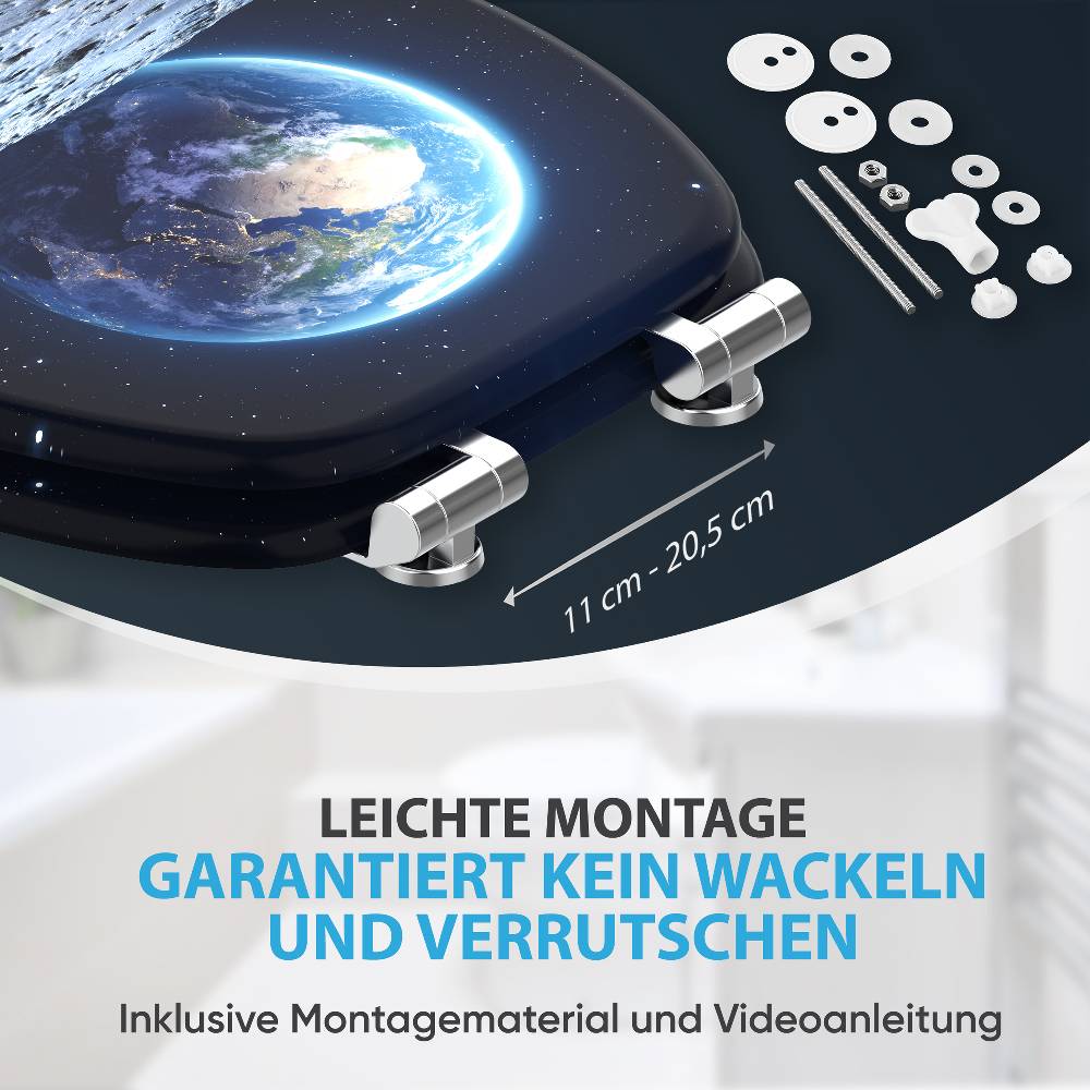 Sanilo WC-Sitz mit Absenkautomatik Earth - Premium Toilettendeckel direkt vom Hersteller Limitierter Zeitrabatt