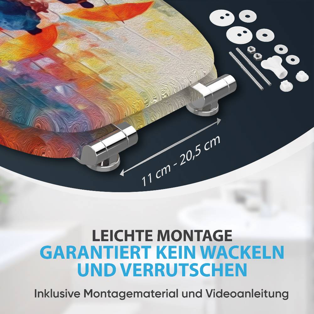Sanilo WC-Sitz mit Absenkautomatik Umbrella - Premium Toilettendeckel direkt vom Hersteller Flash Sale