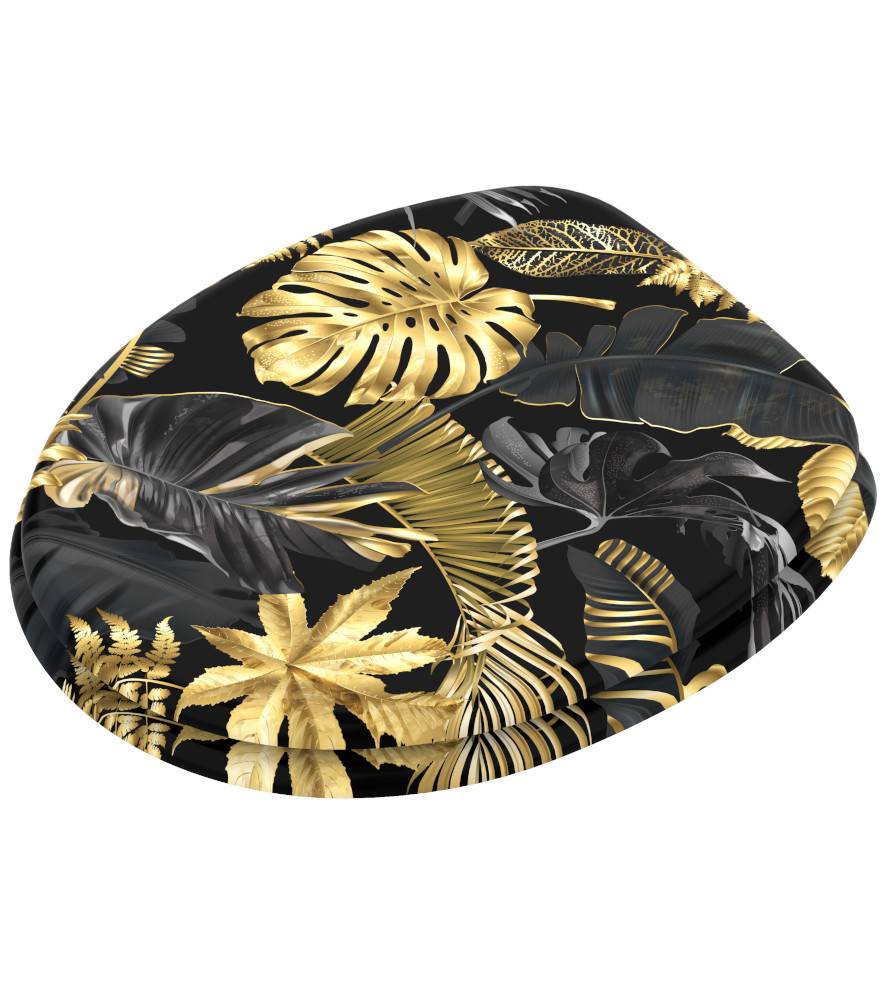 Sanilo WC-Sitz Golden Leaves - Premium Toilettendeckel direkt vom Hersteller
