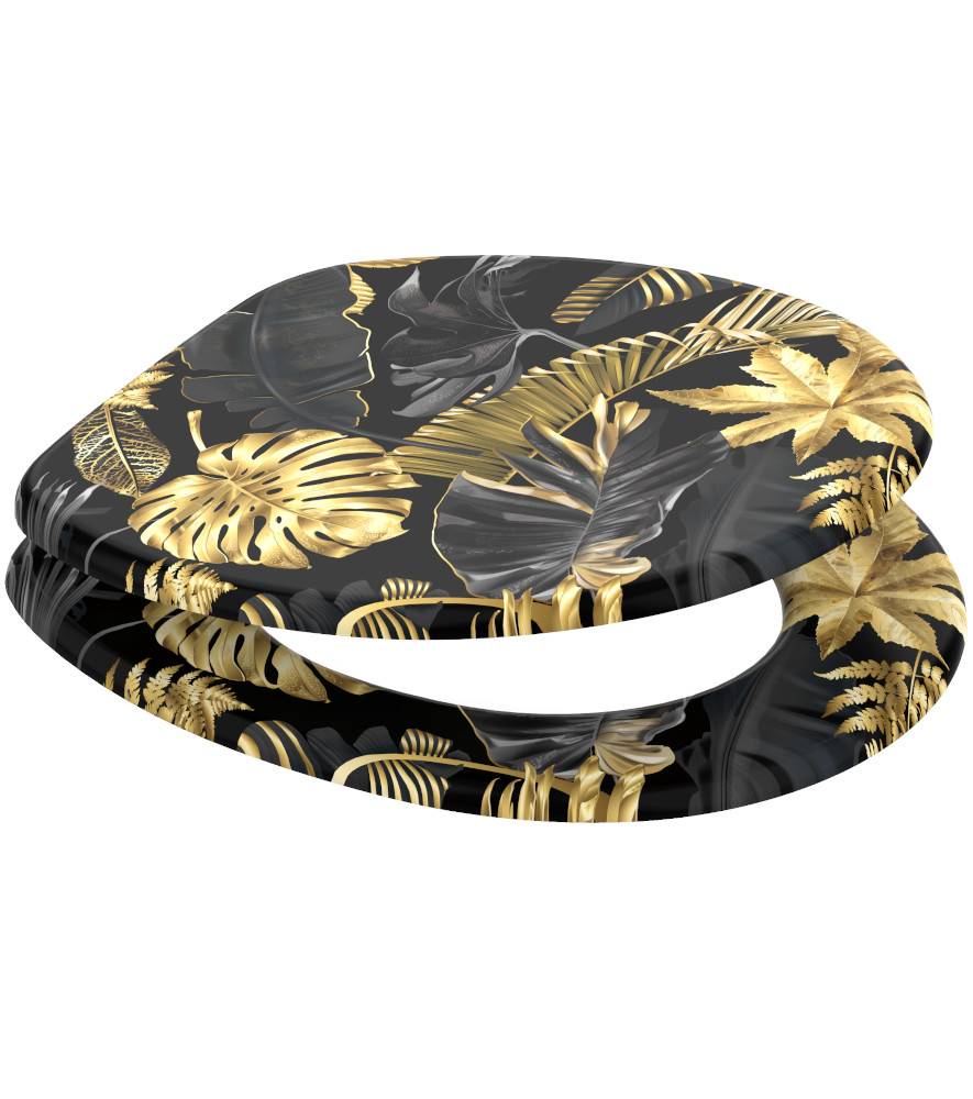 Sanilo WC-Sitz Golden Leaves - Premium Toilettendeckel direkt vom Hersteller Osterangebot