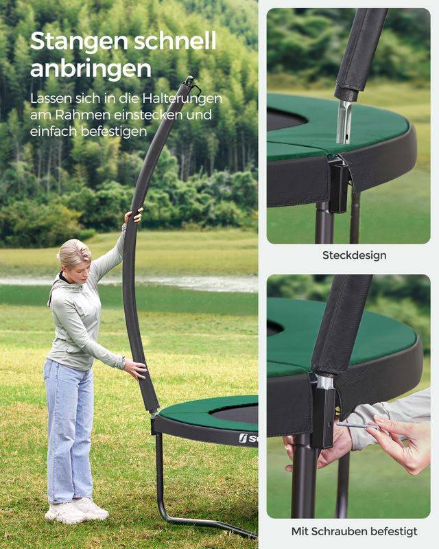 Songmics SONGMICS rundes Gartentrampolin mit Sicherheitsnetz Bis zu 55% Rabatt