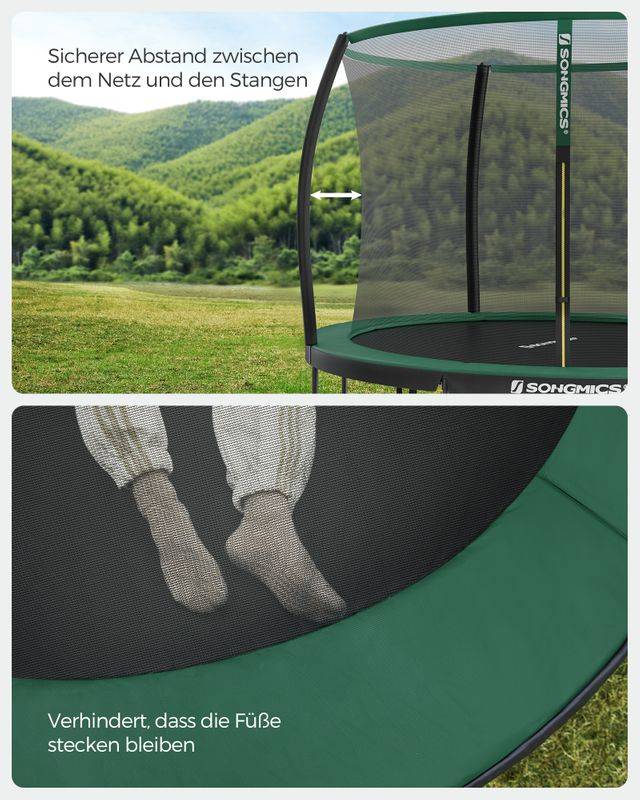 Songmics SONGMICS rundes Gartentrampolin mit Sicherheitsnetz Bis zu 55% Rabatt