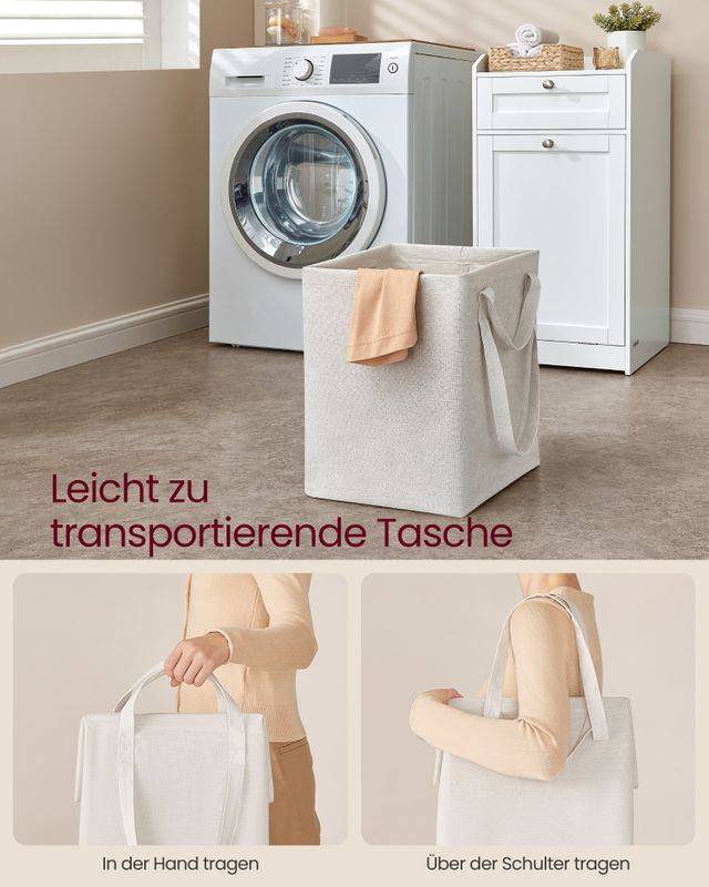Songmics VASAGLE Badezimmerschrank mit Wäschekorb Sonderangebot