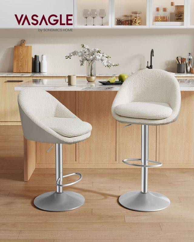 Songmics VASAGLE Barhocker 2er Set höhenverstellbar Flash Sale