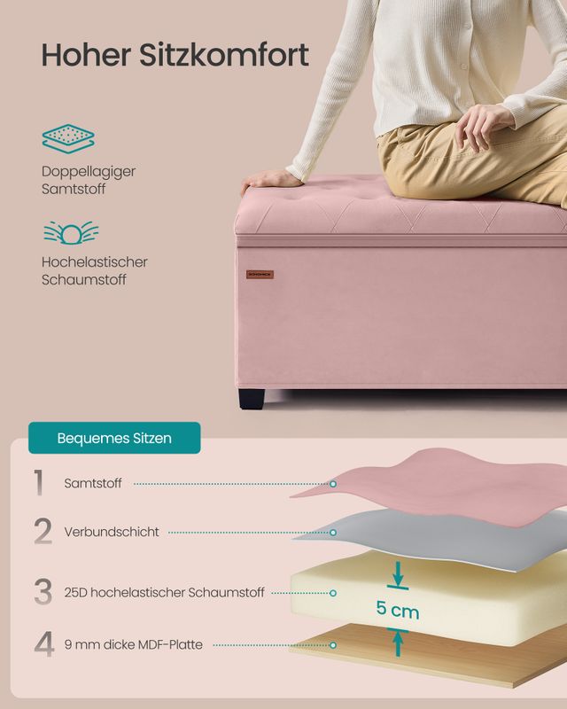 Songmics SONGMICS Sitzhocker mit Stauraum Osterangebot