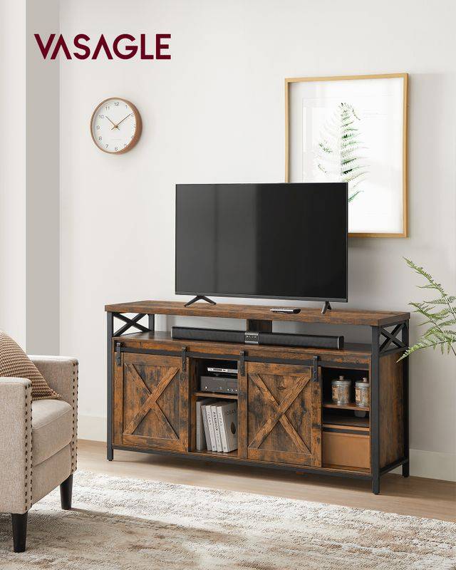 Songmics VASAGLE TV-Schrank Landhausstil vintagebraun-schwarz Bis zu 60% Rabatt