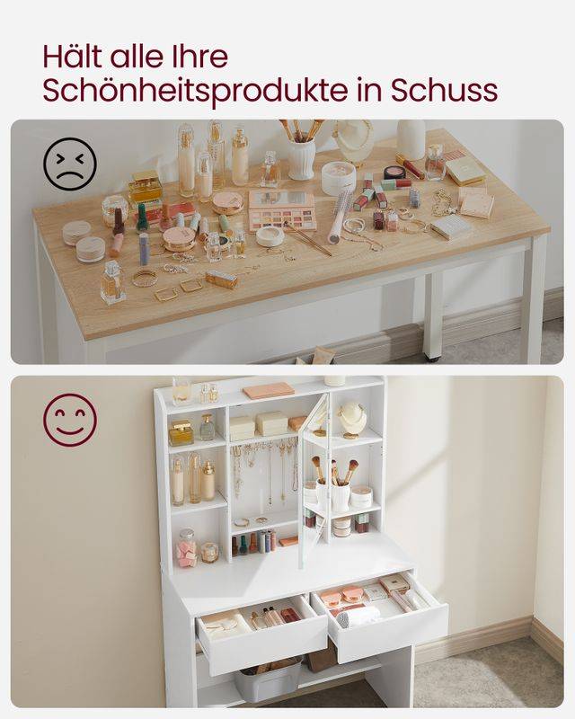 Songmics VASAGLE Schminktisch mit LED-Beleuchtung Black Friday