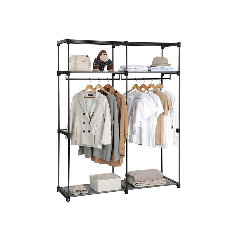 Songmics SONGMICS Kleiderschrank mit 2 Kleiderstangen faltbar Jubiläumsangebot