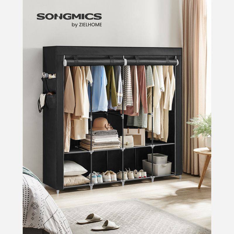 Songmics SONGMICS Stoffschrank mit 4 Hängefächern und 4 Seitentaschen Top Angebot