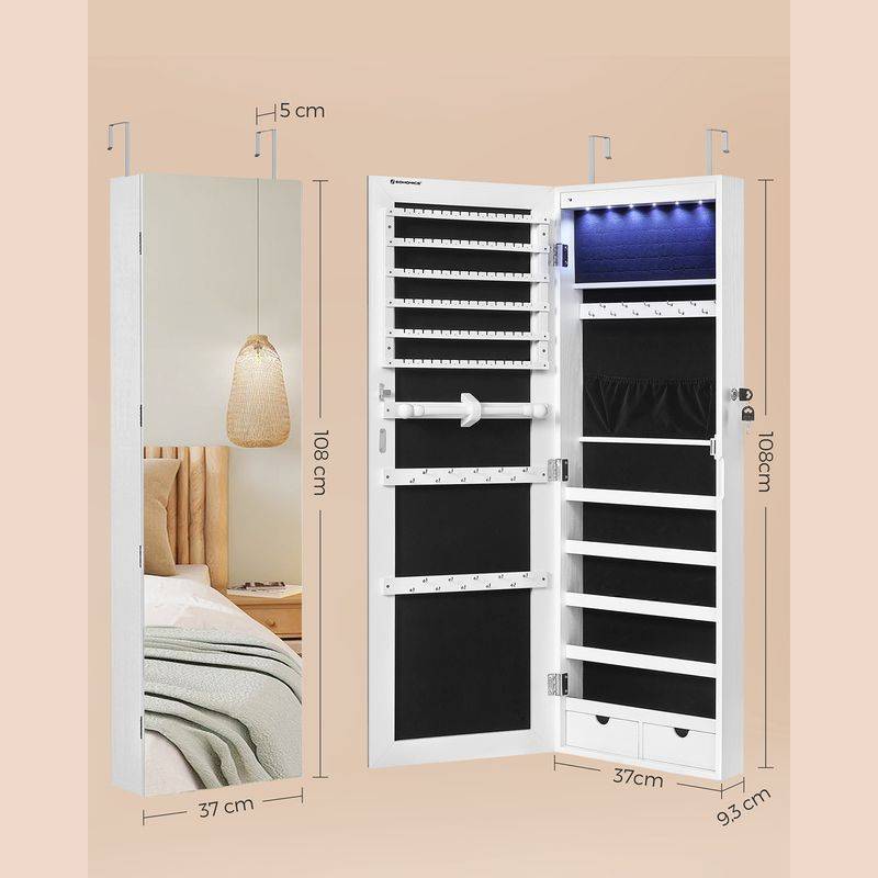 Songmics SONGMICS Schmuckschrank hängend ohne Rahmen Bestseller