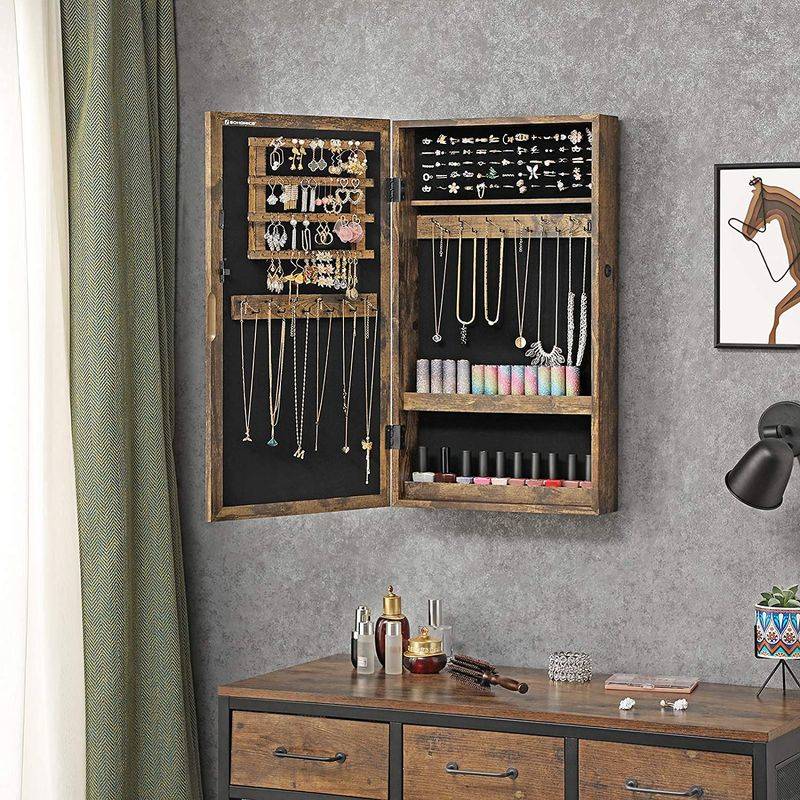 Songmics SONGMICS Hängender Schmuckschrank Vintagebraun Tägliche Deals