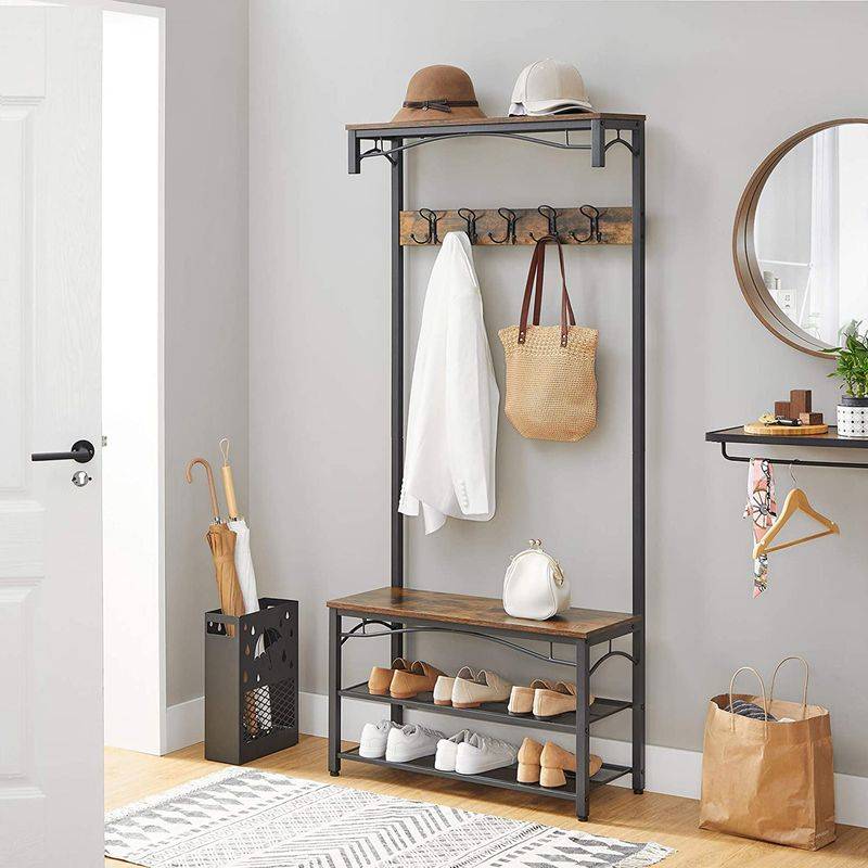 Songmics VASAGLE Industriestil Garderobe & Schuhregal Neueste Stile