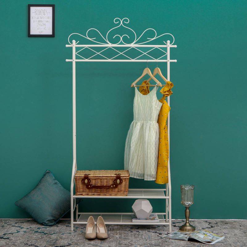 Songmics SONGMICS Vintage Kleiderständer mit Schuhablage Bis zu 50% Rabatt