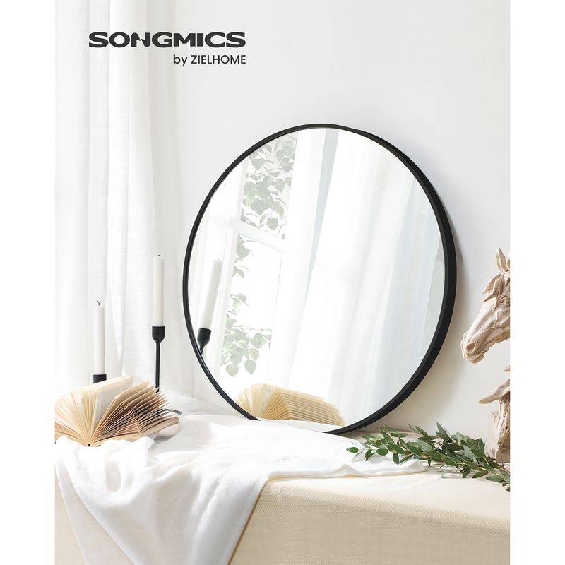 Songmics SONGMICS Wandspiegel rund mit Metallrahmen 50% Rabatt für begrenzte Zeit