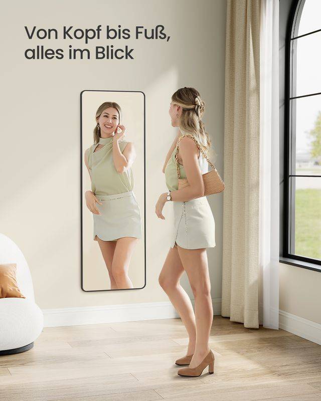 Songmics SONGMICS Ganzkörperspiegel 120 x 40 cm rechteckig Auslauf